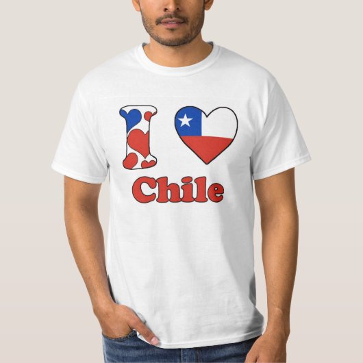T-shirt I love Chile (Devant)