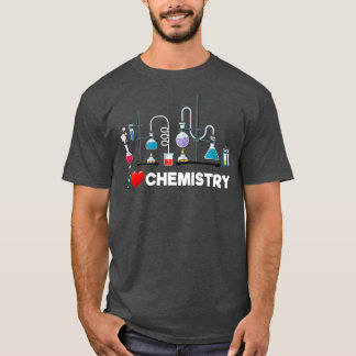 T-shirt I Love Chimie Magnifique Lab Graphic