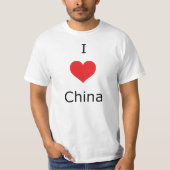 T-shirt I love China (Devant)