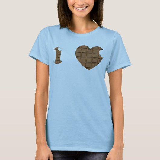 T-shirt I LOVE Chocolate (Devant)