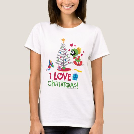 T-shirt I Love Christmas - MARVIN THE MARTIAN™ (Devant)