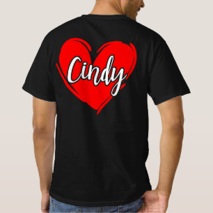 T-shirt I Love CINDY - Love Heart, Gifts Valentine's Day