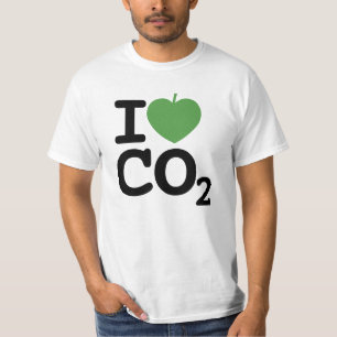 T-shirt I Love CO2 - I Leaf Carbon Dioxyde Valeur Homme
