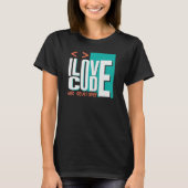 T-shirt I Love Code Programmer Web Developer (Devant)