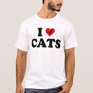 T-shirt I Love (Coeur) Chats