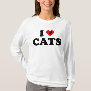 T-shirt I Love (Coeur) Chats