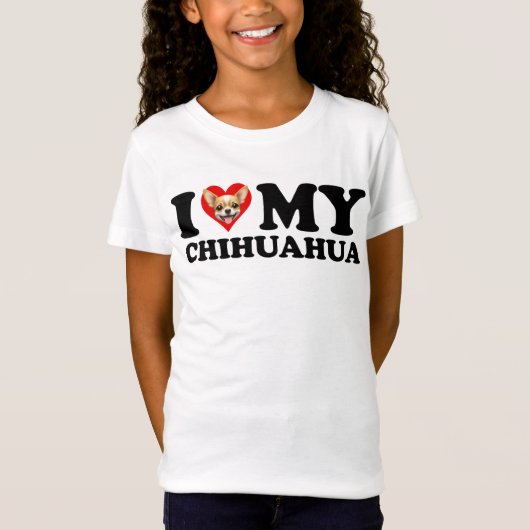 T-Shirt I Love (Coeur) My Chihuahua (Devant)