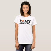 T-shirt I Love (Coeur) My Chihuahua (Devant entier)
