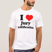T-shirt I Love (Coeur) Nullification du jury (Devant)