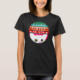 T-shirt I Love Coffee & Cats