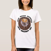 T-shirt I Love Coffee Java Latte Cappucino (Devant)