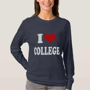 T-shirt I Love College