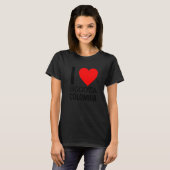T-shirt I Love Colombia Bogota Drapeau Carte Souvenir colo (Devant entier)