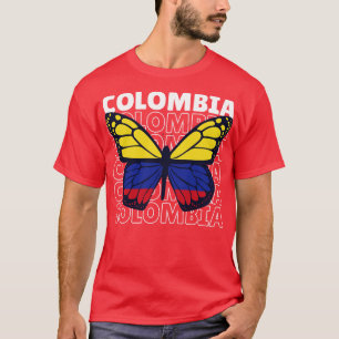 T-shirt I Love Colombia Colombian Flag Colombia Pride