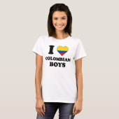T-shirt I love Colombian Boys (Devant entier)