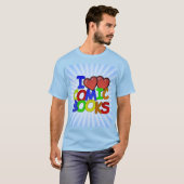 T-shirt I Love Comic Books (Devant entier)