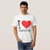 T-shirt I love computing (Devant entier)
