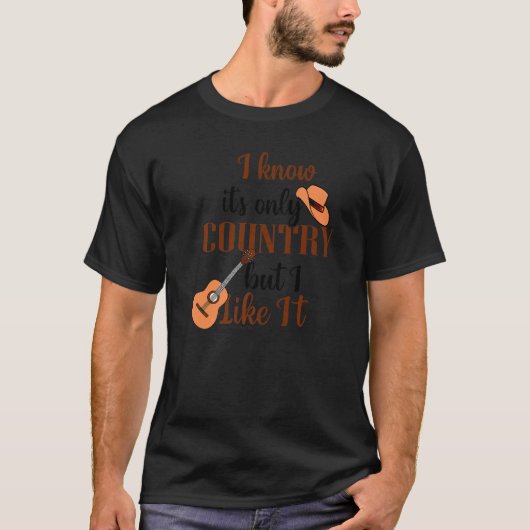 T-shirt I Love Country Music  1 (Devant)