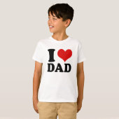 T-shirt I LOVE DAD - chemise (Devant entier)