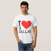 T-shirt I love Dallas (Devant entier)