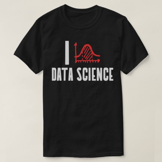 T-shirt I Love Data Science (Design devant)