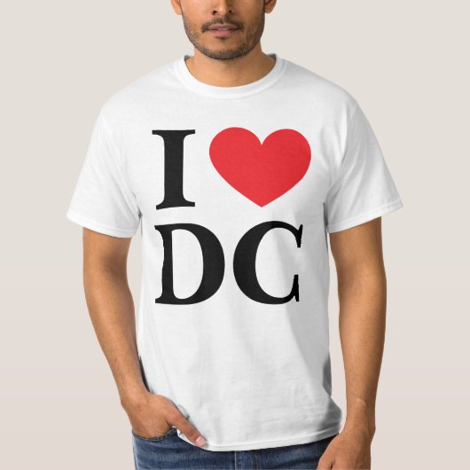 T-shirt I Love DC (Devant)