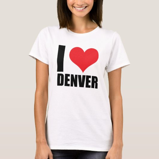 T-shirt I love Denver (Devant)