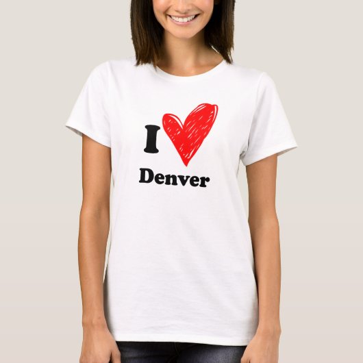 T-shirt I love Denver (Devant)