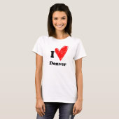 T-shirt I love Denver (Devant entier)