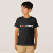 T-shirt I Love Diving (Devant entier)