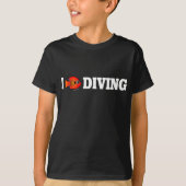 T-shirt I Love Diving (Devant)