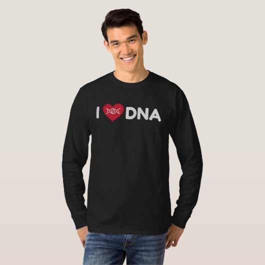 T-shirt I Love DNA  Science Physicist Physics (Devant entier)