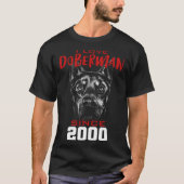 T-shirt I love doberman since 2000 (Devant)