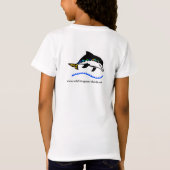 T-Shirt I love DOLPHINS - Ocean Wildlife - Marine blue - (Dos)
