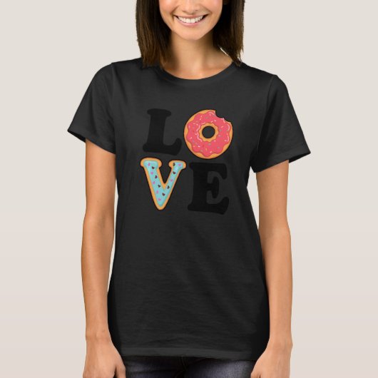 T-shirt I Love Donuts Donut Doughnut Squad Food Dessert (Devant)