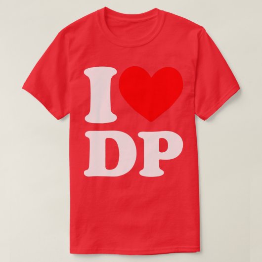 T-shirt I Love DP I coeur DP (Design devant)