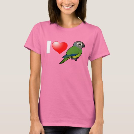 T-shirt I Love Dusky-head Conures (Devant)