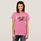 T-shirt I Love Dusky-head Conures (Devant entier)