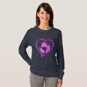 T-shirt I LOVE EARTH (Pink) Series (Devant entier)