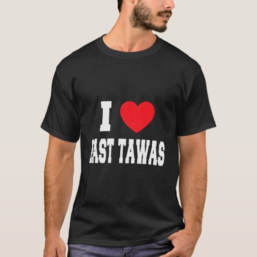 T-shirt I Love East Tawas (Devant)