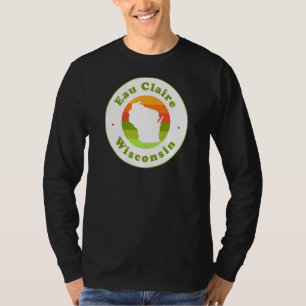 T-shirt I Love Eau Claire Wisconsin Wi-Fi Souvenir