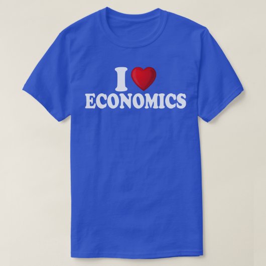 T-shirt I Love Economics (Design devant)