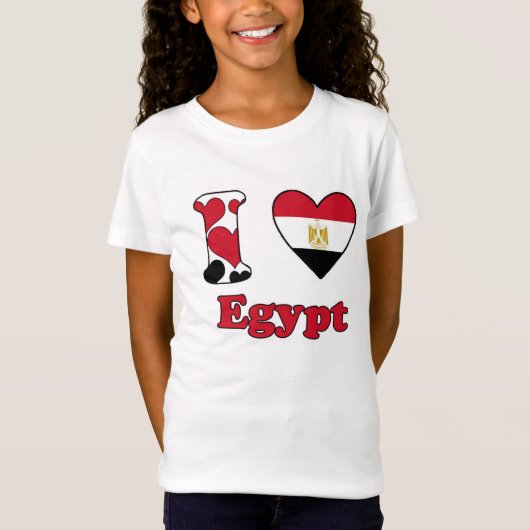 T-Shirt I love Egypt (Devant)