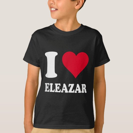T-shirt I Love Eleazar (Devant)