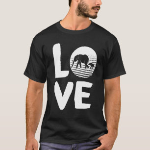 T-shirt I LOVE ELEPHANTS for Elephant Animal