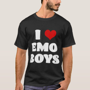 T-shirt I Love Emo Boys Chemise I Heart Emo Boys