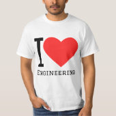 T-shirt I love engineering (Devant)