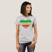 T-shirt I Love Ethiopia, Ethiopian Heart (Devant entier)