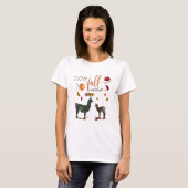 T-shirt I Love Fall for Llama Love (Devant entier)