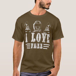 T-shirt I Love Fall Funny Halloween 4822